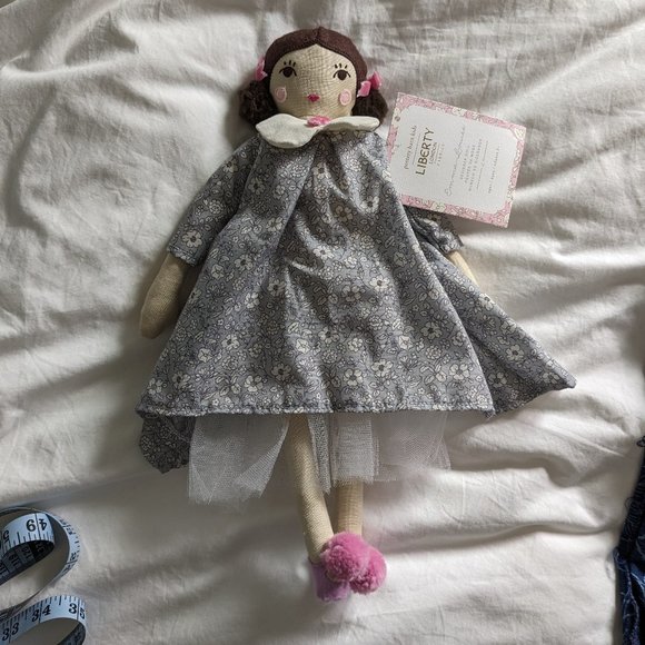 NWT Liberty of London cloth doll // Pottery Barn Kids // rag doll - Picture 3 of 5